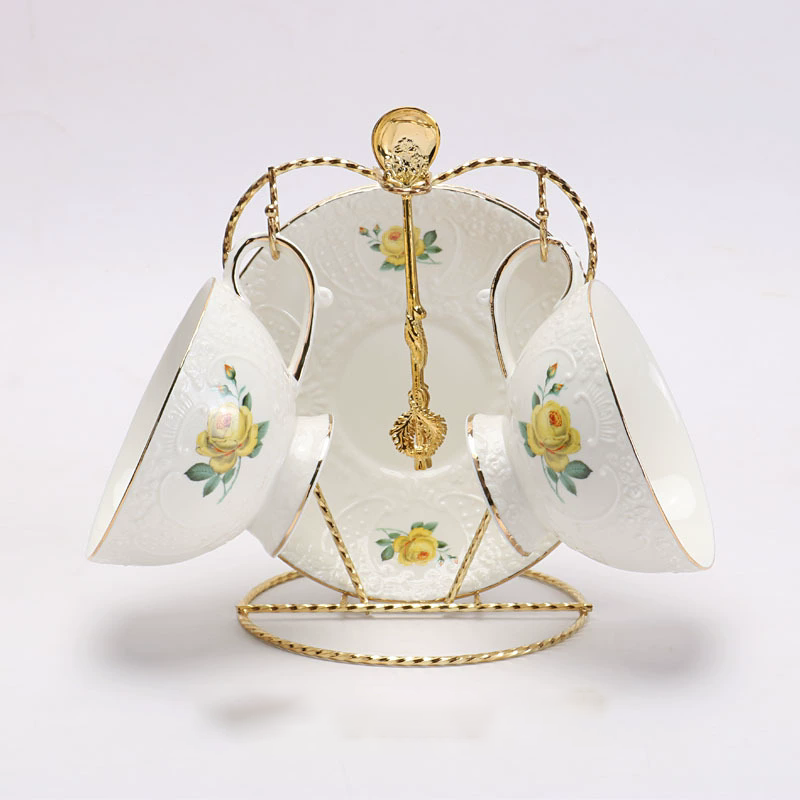 double cup and saucer