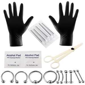 Kit <span class=keywords><strong>de</strong></span> Perforación Corporal Profesional Desechable, Agujas para Perforación Corporal, Herramientas <span class=keywords><strong>de</strong></span> Sujeción, Perforación <span class=keywords><strong>de</strong></span> Oreja, Tragus, Nariz y <span class=keywords><strong>Ombligo</strong></span> - Product Image 6