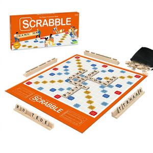 Jeu de société <span class=keywords><strong>classique</strong></span> en bois pour mots croisés, idéal pour le divertissement familial, les fêtes et les jeux d'intérieur, pour les enfants de 8 ans et plus - Product Image 3