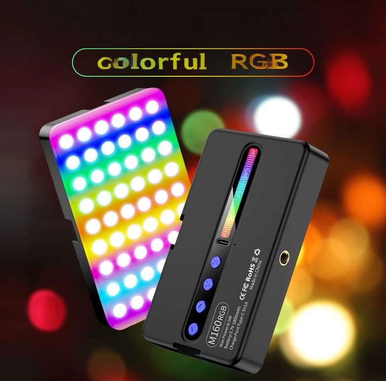 Suitable for Mobile Phones Cameras and Computers RGB Fill Light Live Streaming Usage