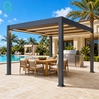 Pergola QINGYING extra robuste, gazebo commercial en aluminium