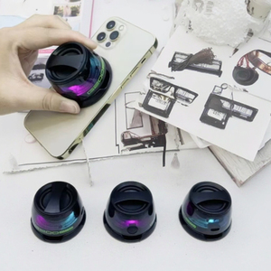 Haut-parleur portable RGB personnalisé avec aimant pour iPhone Android, chariot <span class=keywords><strong>de</strong></span> golf, camping, fête, bureau - Support <span class=keywords><strong>de</strong></span> téléphone magnétique, petit et pratique - Product Image 6