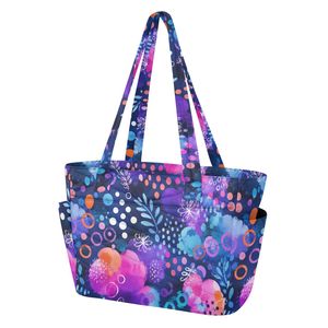 Colorful Dot Print Australian Style Quilted Polyester Ladies Tote Bag Shoulder Bag Large Capacity Custom Womens Handbags - Product Image 2