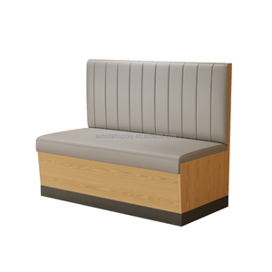 Asientos Modernos para Restaurantes y Hoteles Comerciales, Sofá Banqueta de Madera Maciza de Doble Cara Personalizado, Mesa de Café Bistro - Product Image 2