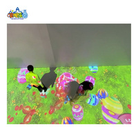Jeu d'intérieur de projection de sol 3D interactif AR populaire pour la maison jardin Playhouse maternelle parc de trampoline en métal pour enfants