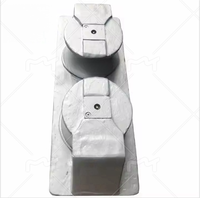 Pince de guidage de câble à Double rouleau d'amarrage marin en acier Offre Spéciale Nouveau chaumard à deux rouleaux de Type ouvert