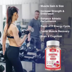 Oem/odm סוכר חינם למבוגרים אנרגיה טרום אימון תוספי תזונה 5000 מ ג קריאטין מונohydrate סוכריות הרזיה טבעונית - Product Image 4