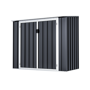 Cobertizo de almacenamiento para jardín, caja de almacenamiento de Metal de fácil montaje, cobertizo para muebles de Patio, armario de almacenamiento al aire libre, 2 unidades - Product Image 1