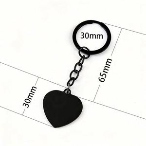 Llavero de Acero Inoxidable Personalizado con Grabado Láser en Forma de Corazón, Impresión de Logotipo, Foto, Material en Blanco, Regalo Promocional para Días Festivos - Product Image 5
