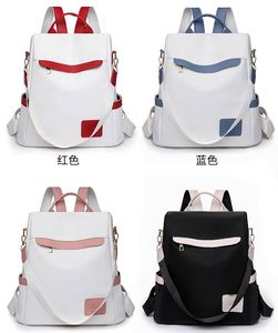 Leather Patchwork Youth Multifunctional Shoulder Dual-purpose Trendy Casual Anti-theft Travel School <b>Students</b> <b>Backpack</b> - Product Image 2
