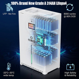 QSO DDP Pologne Stock UE Batterie LiFePO4 16 kW 48 V Pack Akku 51,2 V 314 Ah 300 Ah de 16 kWh Énergie Solaire 16 kWh Stockage d'Énergie Solaire Domestique - Product Image 4