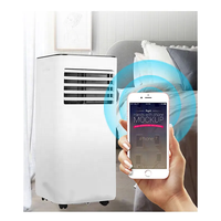 Unité de climatisation mobile portable 9000 BTU, contrôle intelligent, fonction WiFi, système de refroidissement facile à transporter, climatiseur pour espaces intérieurs