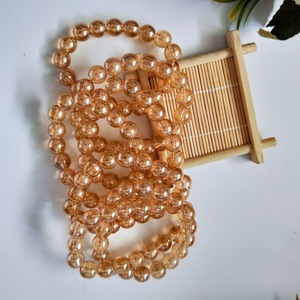 1 Yuan Gold 8mm Glass <b>Bracelet</b>, Large Gold <b>Bracelet</b>, Wholesale Source - Product Image 3