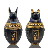 Anubis Vormige Hars Huisdier Gedenktekens Urn Oem Aangepaste Pet Kistjes Voor Huisdier As