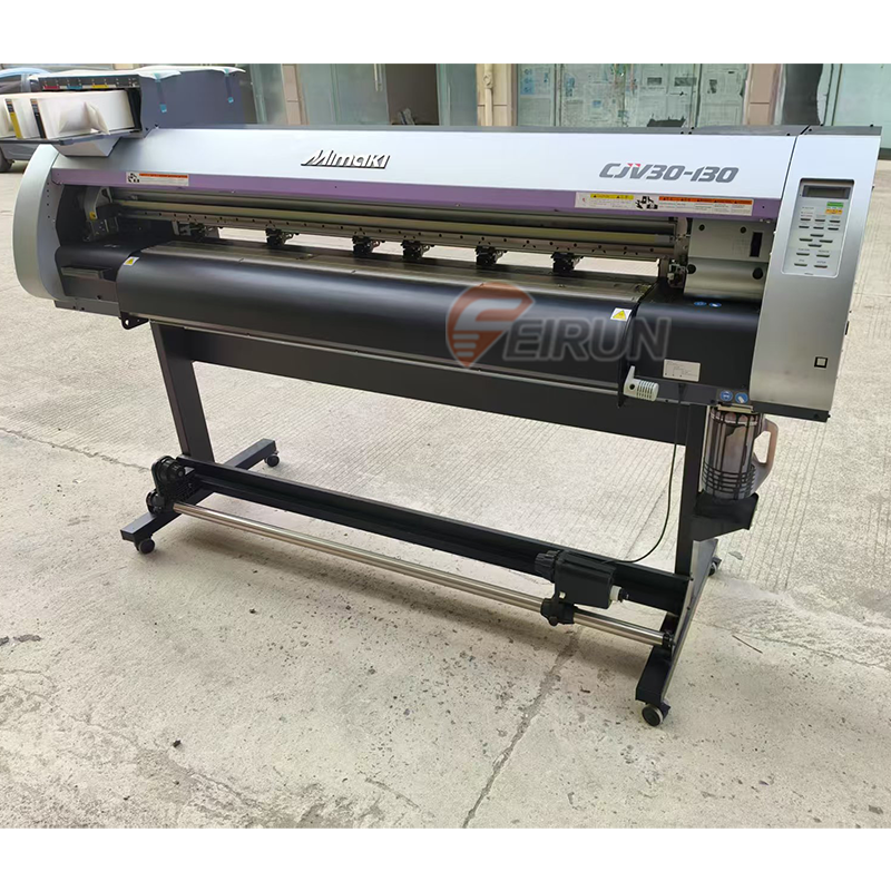 Используемый CJV30-130 Mimaki, автоматический струйный принтер с эко-растворителем в рулоне, для печати этикеток и бумаги с печатающей головкой DX5