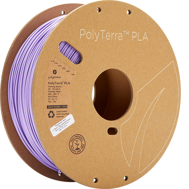 Polymaker PolyTerra PLA 1.75mm/2.85mm Matte Biodegradable Filament 1KG Eco Friendly Smooth Matte Finish for 3D Printing