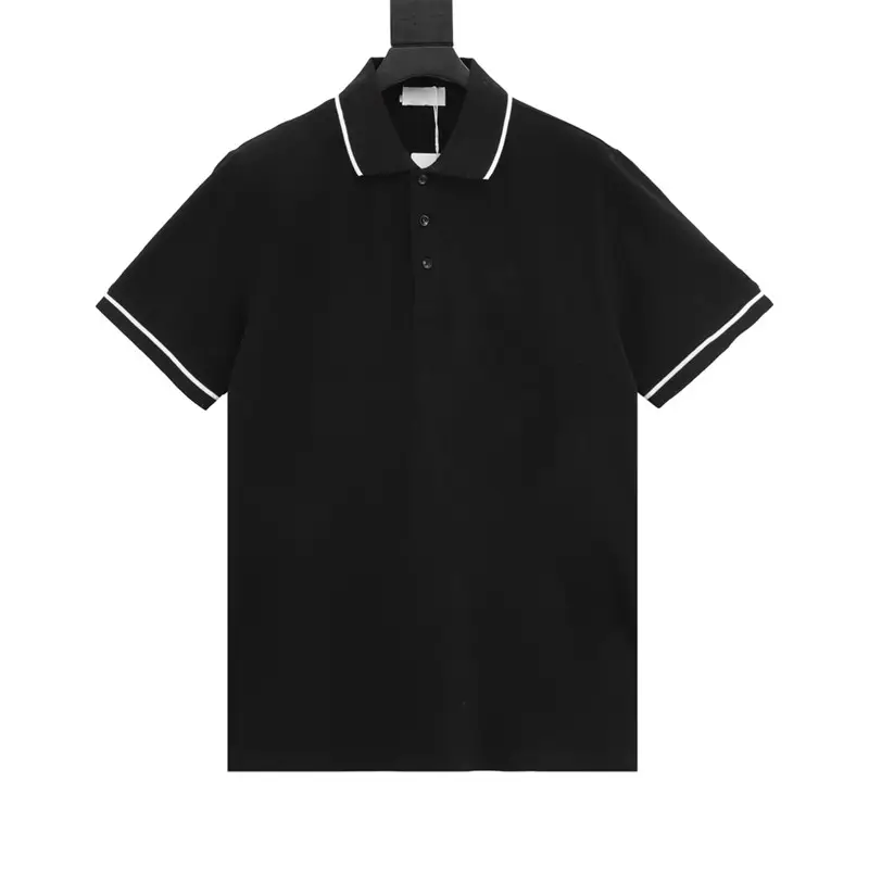 Kaus polo pria, kaus Polo pria katun merek bordir logo mewah untuk pria