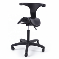 Tabouret de travail ergonomique moderne DEYI ST222 réglable en hauteur avec dossier et roulettes, idéal pour les hôpitaux