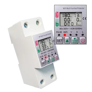 WIFI Energy Meter Digital Display Adjustable Voltage Current And Leakage Protective Device With Kilowatt-hour Meter