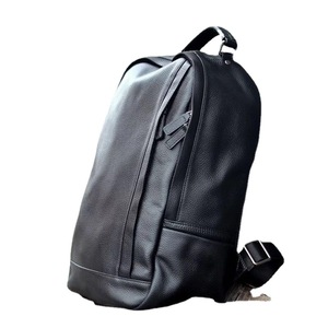 Laualsten Men's <b>Backpack</b> Black <b>Large</b> Capacity Business Travel Detachable Strap Solid Color Cowhide Summer 2025 - Product Image 5