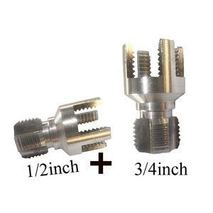Kit d'outils de filetage de tuyaux à manivelle OEM 1 an Acier allié Tige hexagonale Matrice Filetages internes/extérieurs 1/2 3/4 pouce Eau/PVC/PPR - Product Image 2