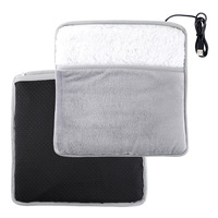 Chauffe-pieds électrique USB en flanelle lavable avec thermostat réglable pour un usage domestique en hiver