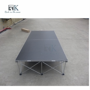 High Quality Portable <b>Stage</b> <b>Platform</b> Ply Wood Panel Aluminum <b>Stage</b> <b>Platform</b> With White Skirt Foldable Outdoor Concert Use - Product Image 4