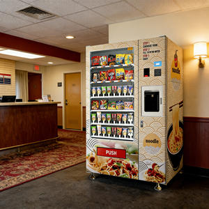 Distributeur automatique <span class=keywords><strong>de</strong></span> nouilles à code QR en libre-service avec écran tactile chauffant, pour usage hospitalier, construction en acier - Product Image 1