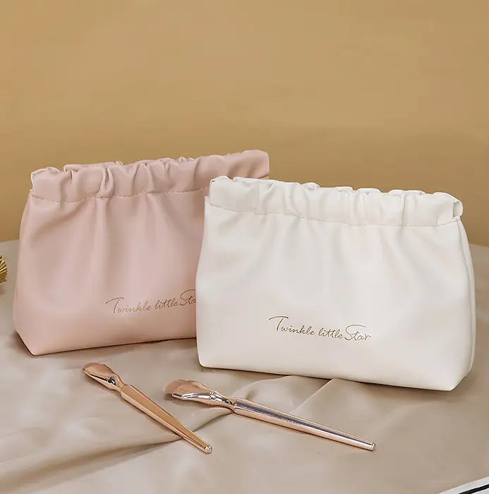 Tùy Chỉnh Trang Điểm Túi Xách Tay PU Da Không Thấm Nước Vệ Sinh Cá Nhân Pouch Du Lịch Make Up Túi Đa Chức Năng Bàn Chải Túi Mỹ Phẩm Cho Phụ Nữ