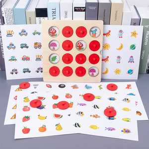 Juego de Memoria de Madera Educativo y Popular para Niños de 2 a 4 y de 5 a 7 Años, Unisex, para Entrenamiento - Product Image 2