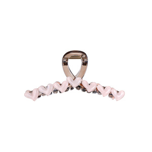Pince à cheveux en forme de cœur Dinle 14 cm pour femme, accessoire de coiffure pour la Saint-Valentin - Product Image 4