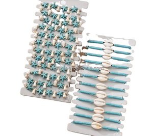 Hot Selling Hawaii <strong>Shell</strong> Turquoise <strong>Bracelet</strong> Handmade Cowrie <strong>Shell</strong> Starfish Beach <strong>Bracelets</strong> Adjustable Turquoise <strong>Shell</strong> <strong>Bracelets</strong> - Product Image 1