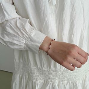 Dylam <b>Cute</b> Dainty 925 Sterling Silver Rhodium Plated Non Tarnish Link Chain Bead Beaded Women Bangles <b>Bracelets</b> Daily Wear - Product Image 2