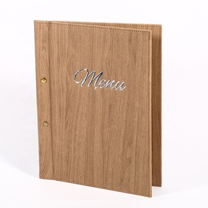 Carpeta de Menú Personalizada a Precio de Fábrica, Cubierta de Menú de Cuero Sintético con Encuadernación Exterior con Tornillos, Carpeta de Menú A4 - Product Image 1