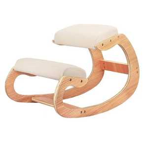 Rocking <strong>Chair</strong> Kneeling Stool <strong>Bamboo</strong> Wood Folding Stool for Shaving Shower Foot Rest - Product Image 1