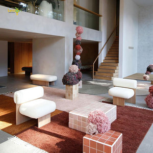 Sofá individual italiano para apartamento, sillón <span class=keywords><strong>reclinable</strong></span> de tela de madera maciza nórdica simple, sofá de diseño minimalista - Product Image 6