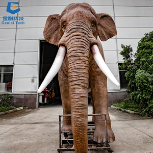 Mô hình voi animatronic chân thực kích thước thật, thiết bị giải trí công viên ngoài trời SGAA11 - Product Image 2