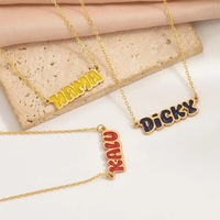 Collar Personalizado de Acero Inoxidable con Cadena Figaro, Joyería para Mujer, Regalo con Nombre Personalizado y Corazón