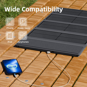 10000 мАч портативное солнечное зарядное устройство Power Bank 16 Вт складная солнечная панель Быстрая зарядка 1 Тип-C <span class=keywords><strong>2</strong></span> USB-A порта IP67 водонепроницаемый - Product Image 5