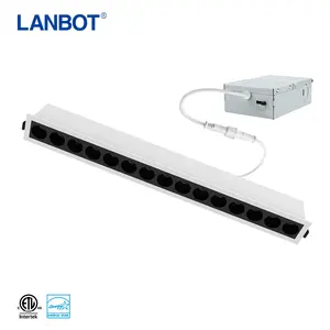 Anti-reflexo fácil instalação Mini SMD luz linear embutida de tubo LED de alta potência 10W