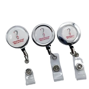 Custom Logo Intrekbare Heavy-Duty Staaldraad Metalen Sleutelrol Sleutelhanger Voor Id-Houder En Sleutel - Product Image 3