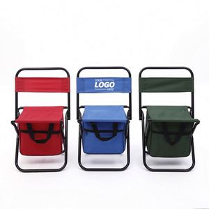Custom <b>Portable</b> Heavy Duty Backpack <b>Stool</b> Cooler Chair - 400 LBS Max Load, Lightweight Folding <b>Stool</b> for Camping, Fishing - Product Image 1
