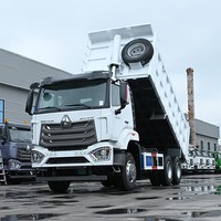 Truk Dump Howo NX 6x4 Putih 10 Roda Tipper Tugas Berat untuk Transportasi Pertambangan