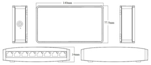 Switch Ethernet simple non géré 8 ports 10/100M Plug and Play - Product Image 3