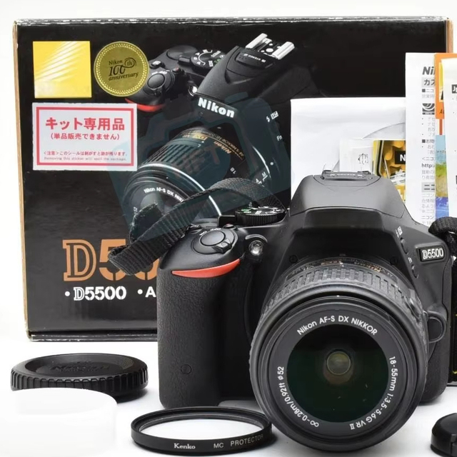 HFT Wholesale Professional D5500 + AF-S 18-55mm Lens Full-frame 1080P Full HD Video DSLR Digital Camera SD Card 3.2-inch Display