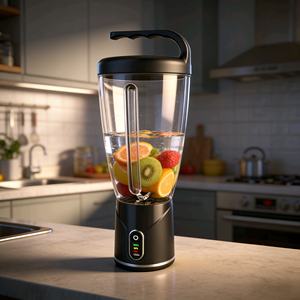 Nouveau presse-agrumes électrique sans fil portable de 1000 ml, presse-agrumes multifonctionnel alimenté par USB pour la maison avec hachoir à aliments - Product Image 1