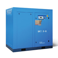 Machine à fabriquer des portes et fenêtres, compresseur d'air à vis industriel de 7,5 kW avec réservoir