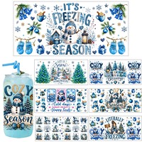 Autocollant de Noël pour tasses et gobelets – Collection de transferts décoratifs pour fêtes