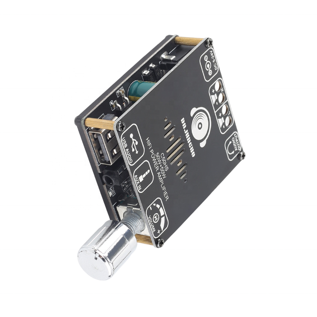 C50HS HiFi Class D High-Power Adjustable 50W+50W Stereo Audio Amp TPA3116D2 Amplifier Board USB/AUX/U-Disk Support DIY Projects