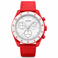 Montre en biocéramique et quartz en gros, logo personnalisé OEM, 42 mm, étanche 3 ATM, motif zodiaque Sagittaire, mode sportive, cadran en verre 22 mm, bracelet en caoutchouc